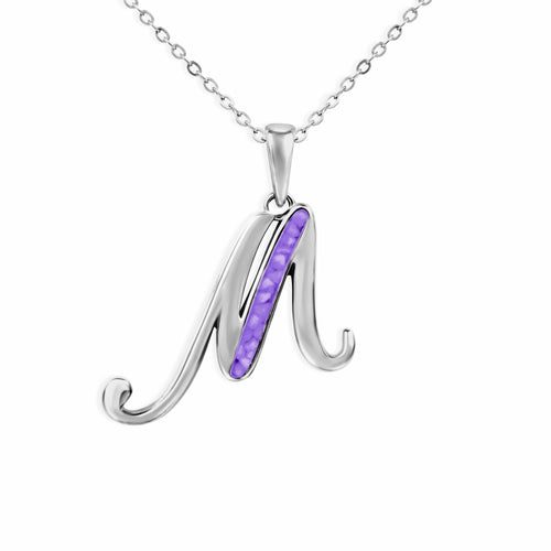 EverWith Alphabet Memorial Ashes Pendant - Letter M