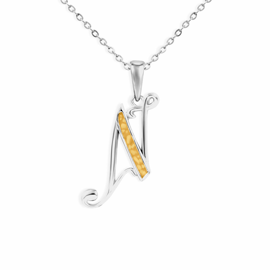 EverWith Alphabet Memorial Ashes Pendant - Letter N