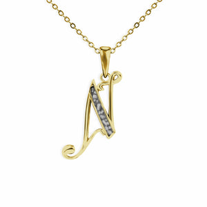 EverWith Alphabet Memorial Ashes Pendant - Letter N