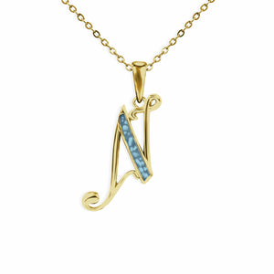 EverWith Alphabet Memorial Ashes Pendant - Letter N