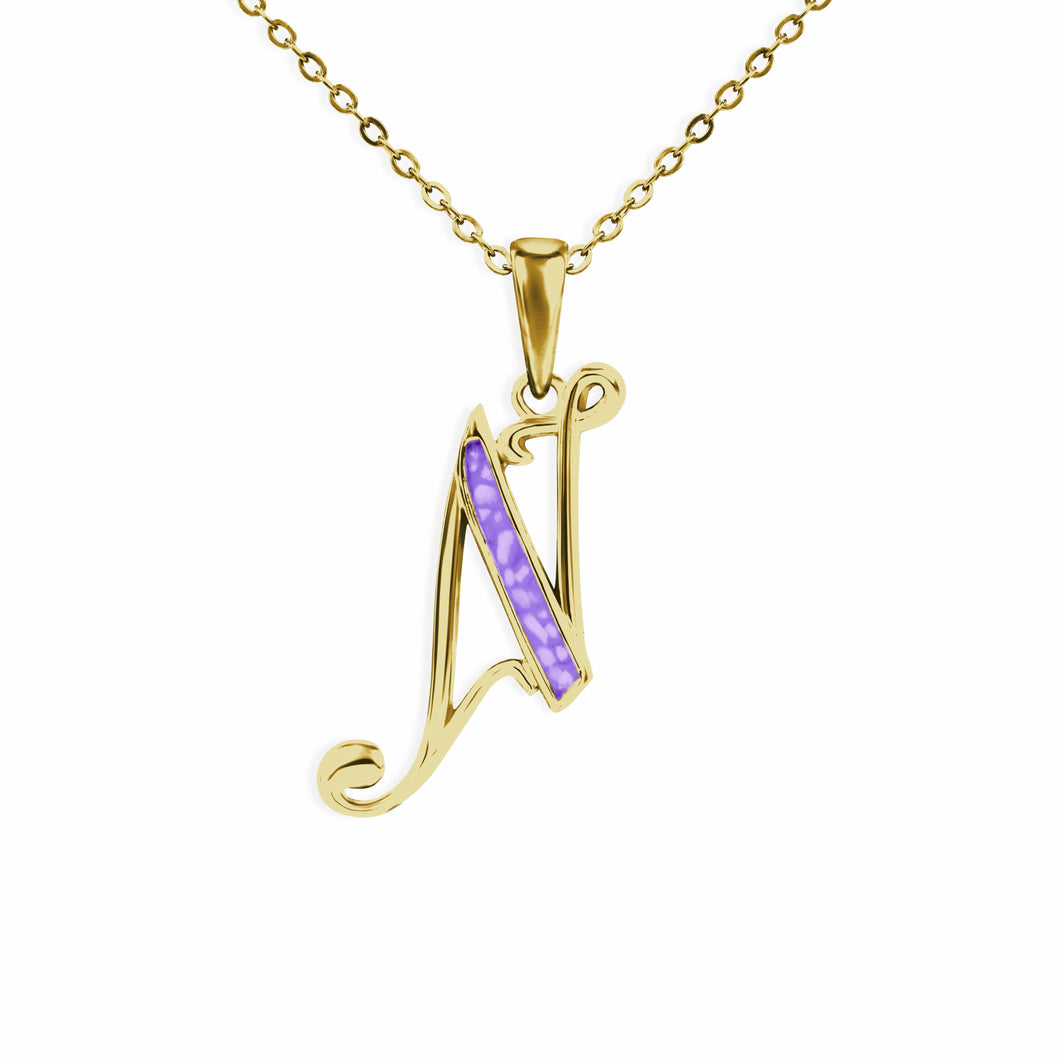 EverWith Alphabet Memorial Ashes Pendant - Letter N