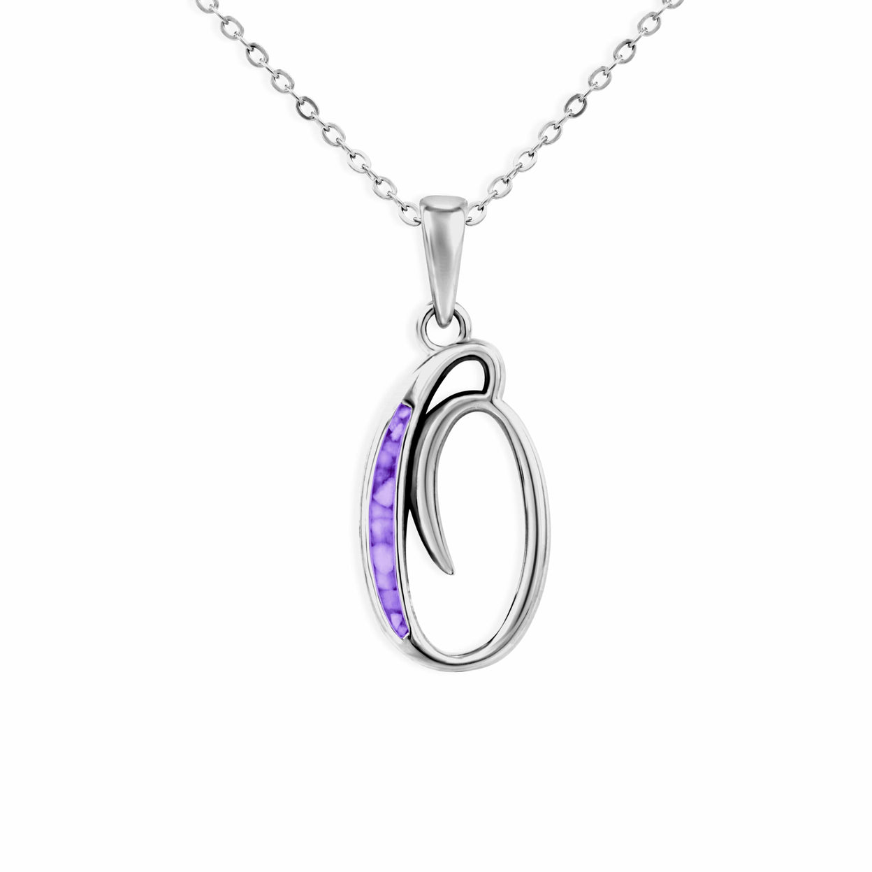 Load image into Gallery viewer, EverWith Alphabet Memorial Ashes Pendant - Letter O