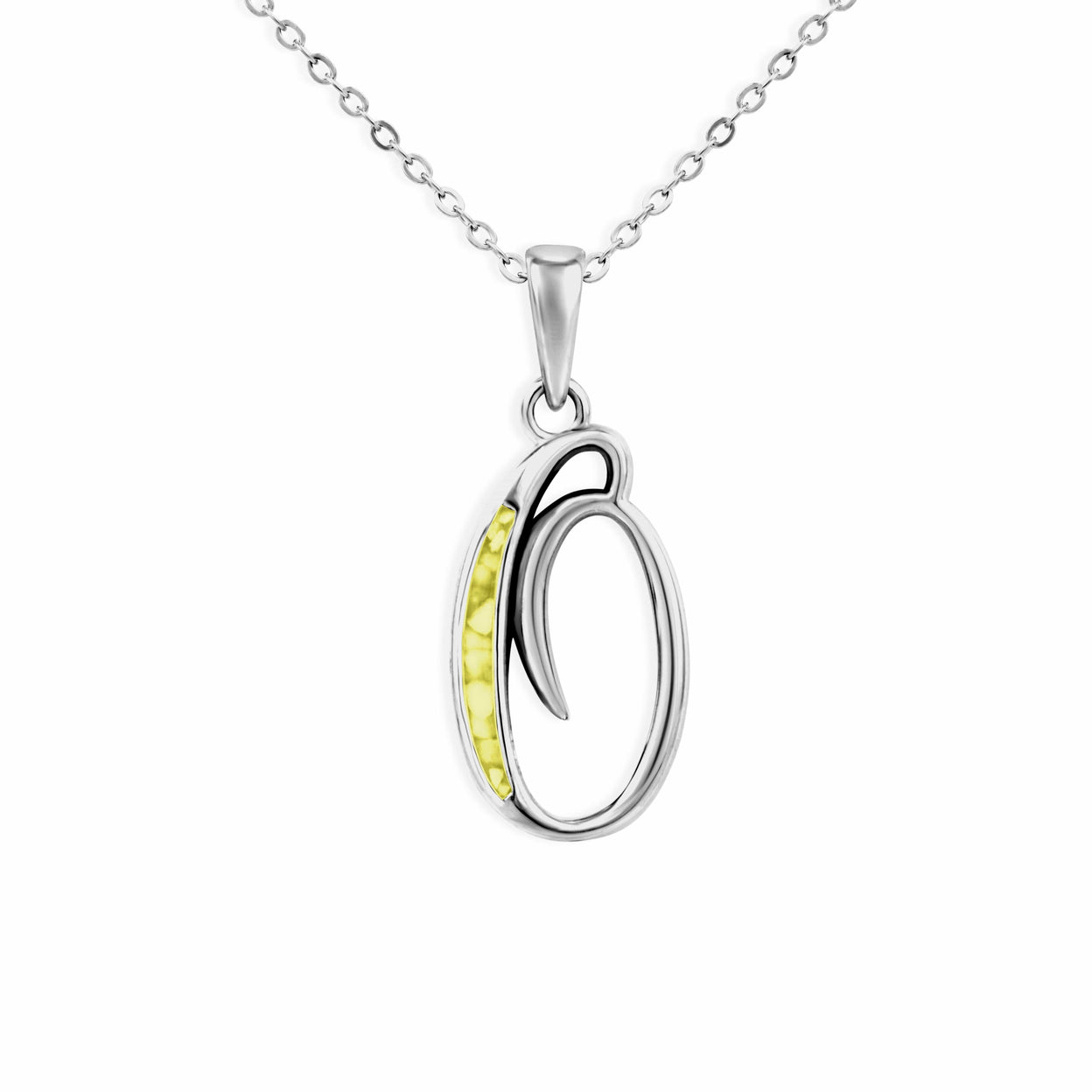 Load image into Gallery viewer, EverWith Alphabet Memorial Ashes Pendant - Letter O