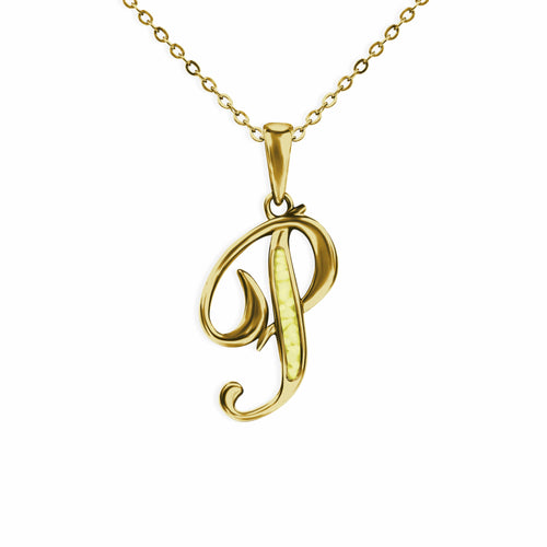 EverWith Alphabet Memorial Ashes Pendant - Letter P