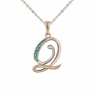 EverWith Alphabet Memorial Ashes Pendant - Letter Q