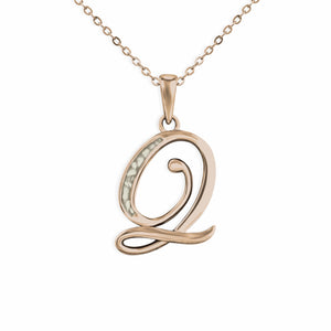 EverWith Alphabet Memorial Ashes Pendant - Letter Q