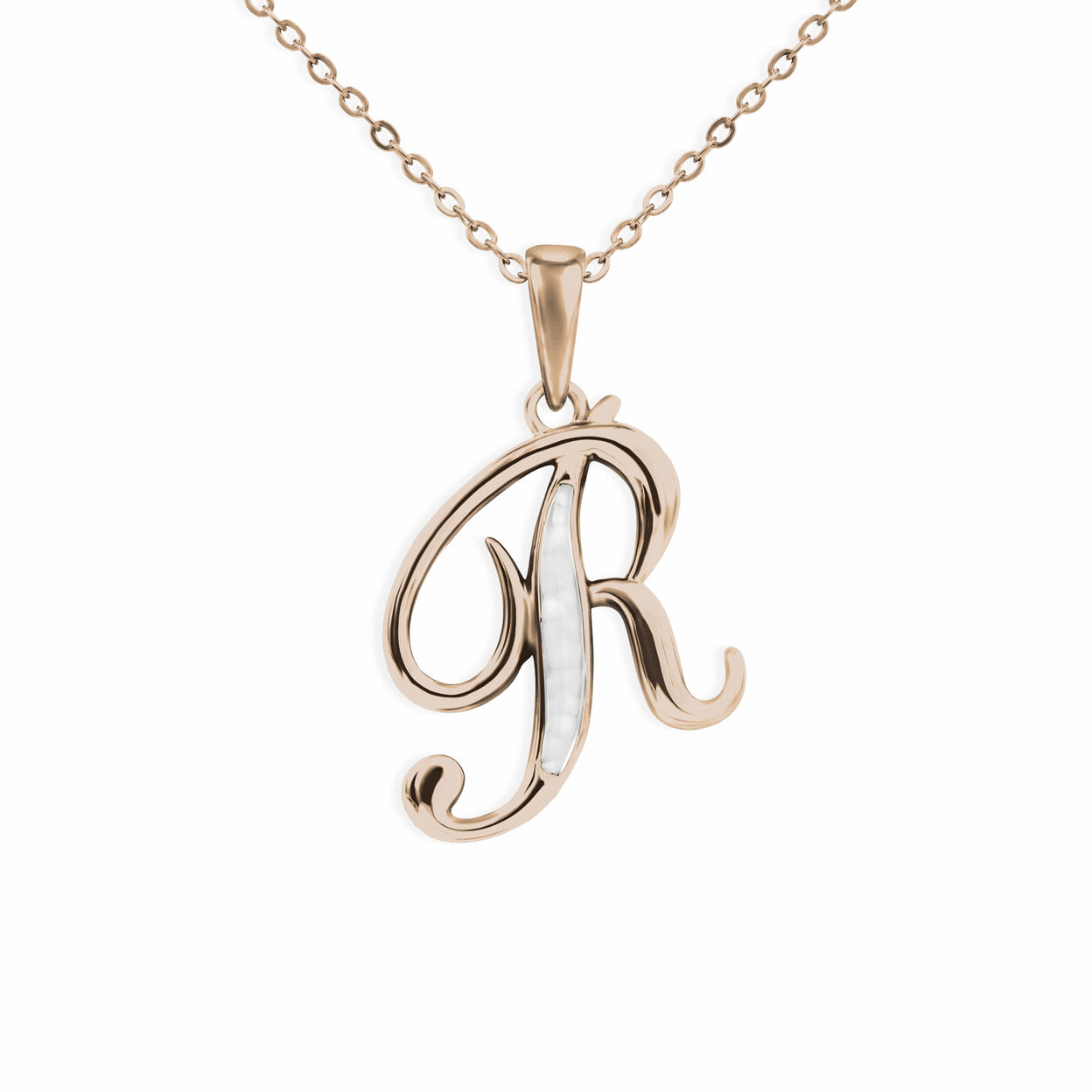 Load image into Gallery viewer, EverWith Alphabet Memorial Ashes Pendant - Letter R