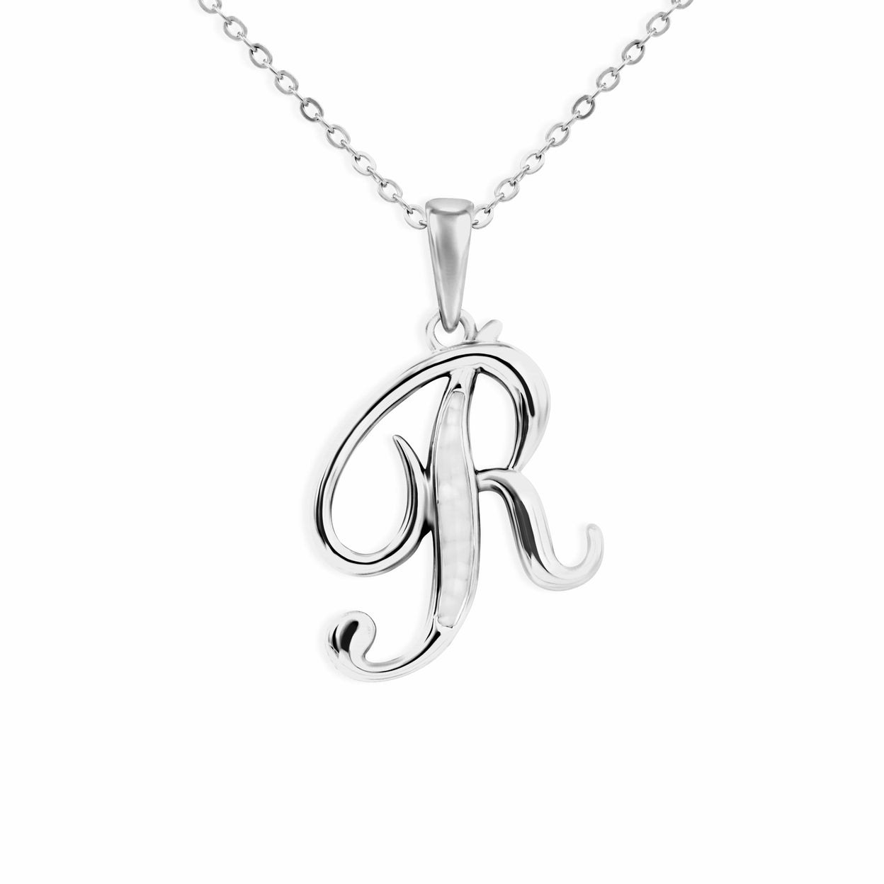 Load image into Gallery viewer, EverWith Alphabet Memorial Ashes Pendant - Letter R