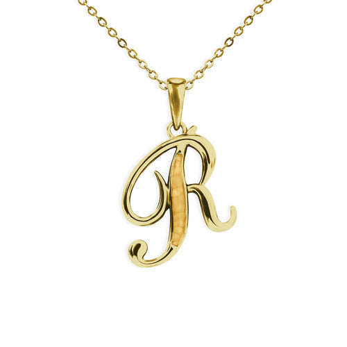 EverWith Alphabet Memorial Ashes Pendant - Letter R