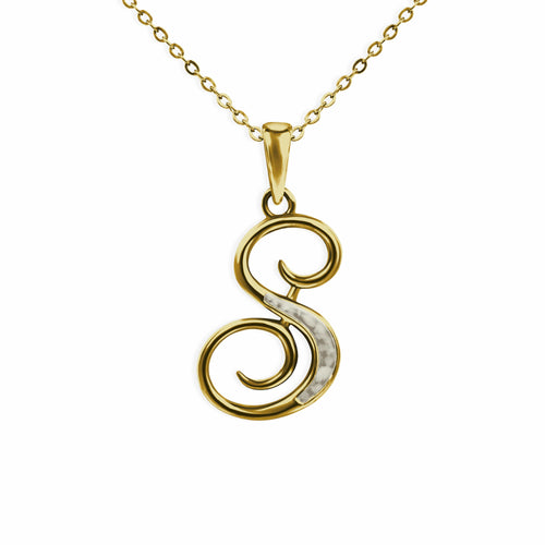 EverWith Alphabet Memorial Ashes Pendant - Letter S