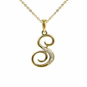 EverWith Alphabet Memorial Ashes Pendant - Letter S