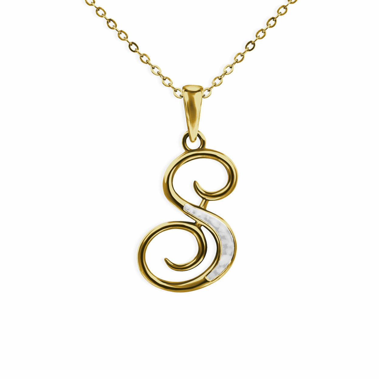 Load image into Gallery viewer, EverWith Alphabet Memorial Ashes Pendant - Letter S