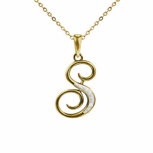 EverWith Alphabet Memorial Ashes Pendant - Letter S