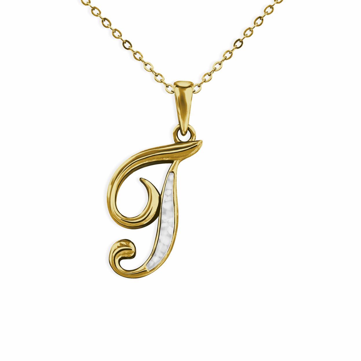 Load image into Gallery viewer, EverWith Alphabet Memorial Ashes Pendant - Letter T