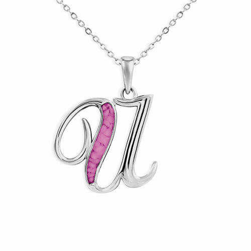 EverWith Alphabet Memorial Ashes Pendant - Letter U