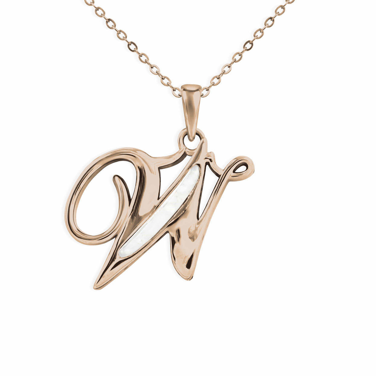 Load image into Gallery viewer, EverWith Alphabet Memorial Ashes Pendant - Letter W