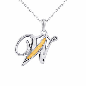 EverWith Alphabet Memorial Ashes Pendant - Letter W