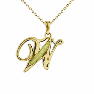 EverWith Alphabet Memorial Ashes Pendant - Letter W