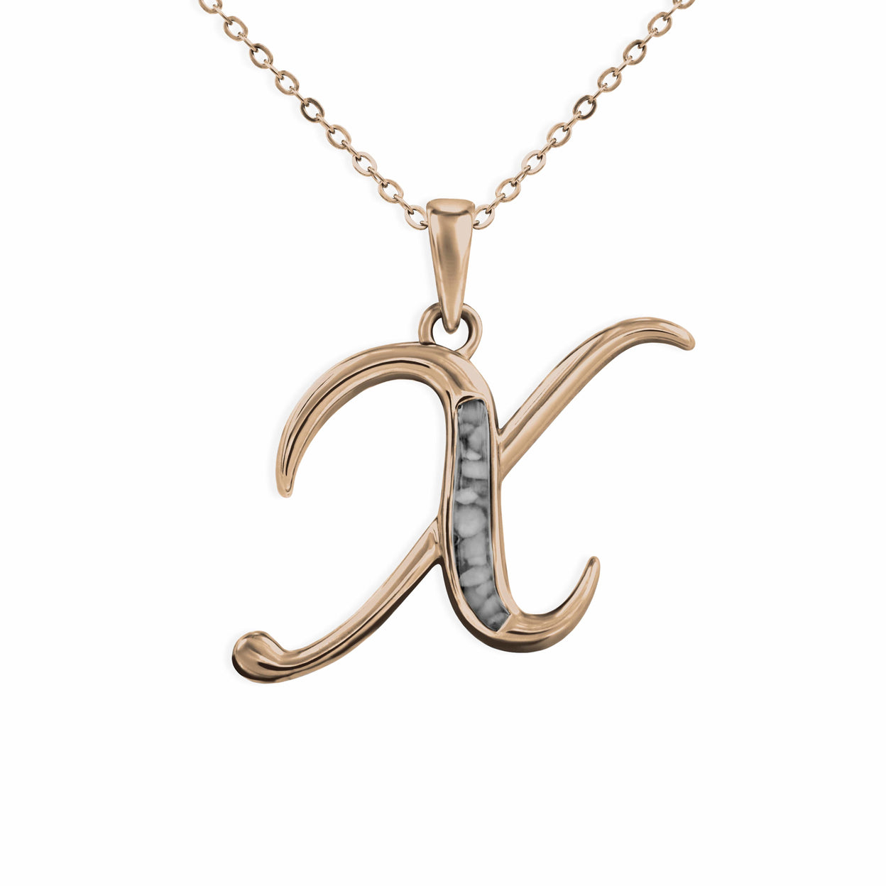 Load image into Gallery viewer, EverWith Alphabet Memorial Ashes Pendant - Letter X