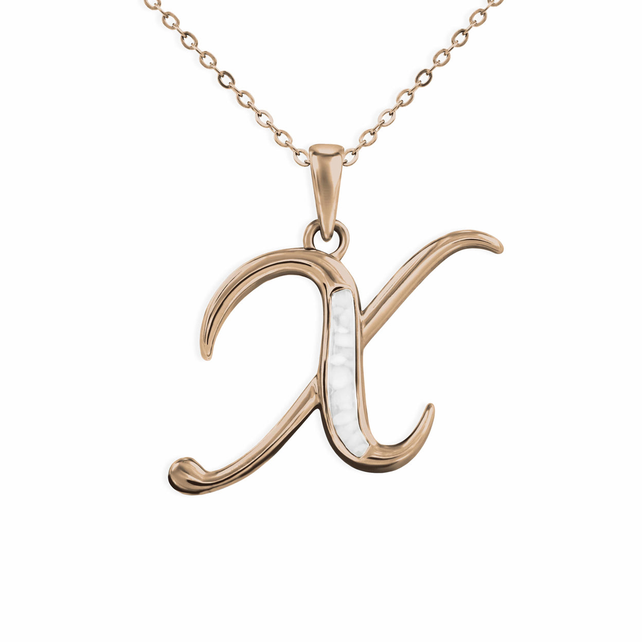 Load image into Gallery viewer, EverWith Alphabet Memorial Ashes Pendant - Letter X