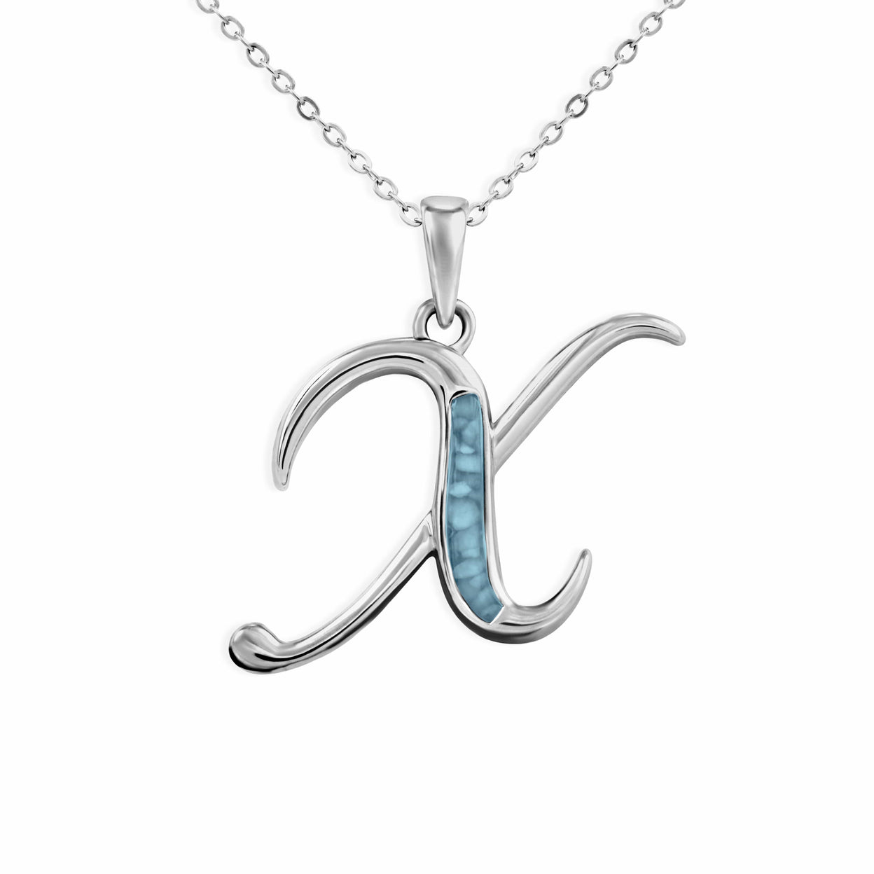 Load image into Gallery viewer, EverWith Alphabet Memorial Ashes Pendant - Letter X