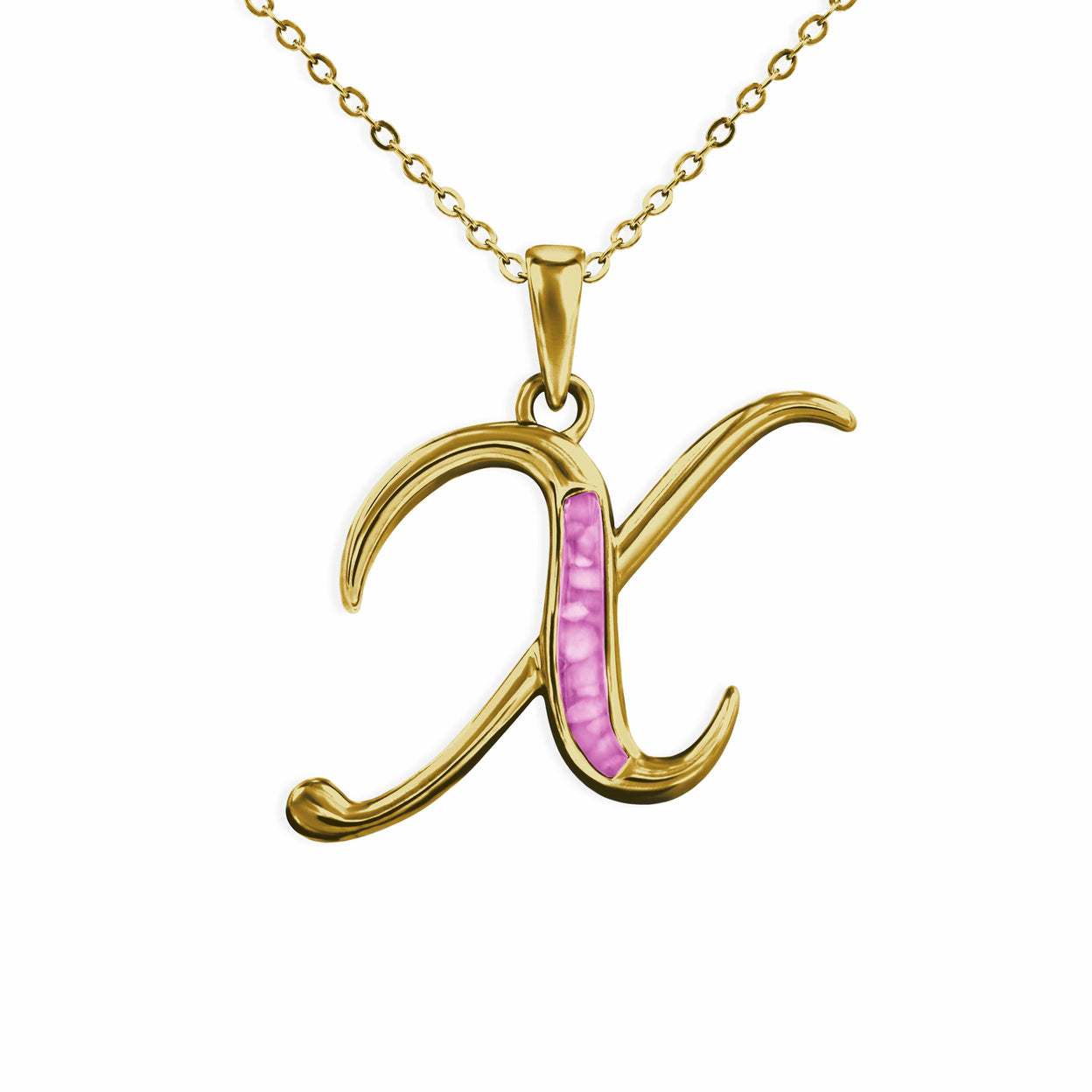 Load image into Gallery viewer, EverWith Alphabet Memorial Ashes Pendant - Letter X