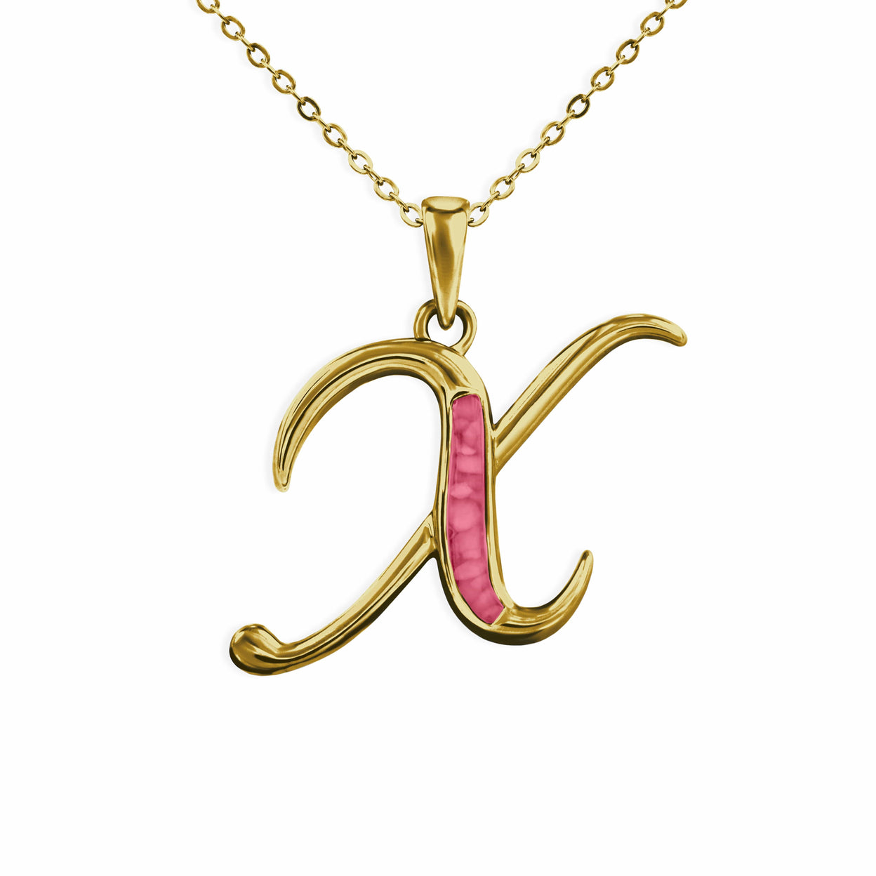 Load image into Gallery viewer, EverWith Alphabet Memorial Ashes Pendant - Letter X