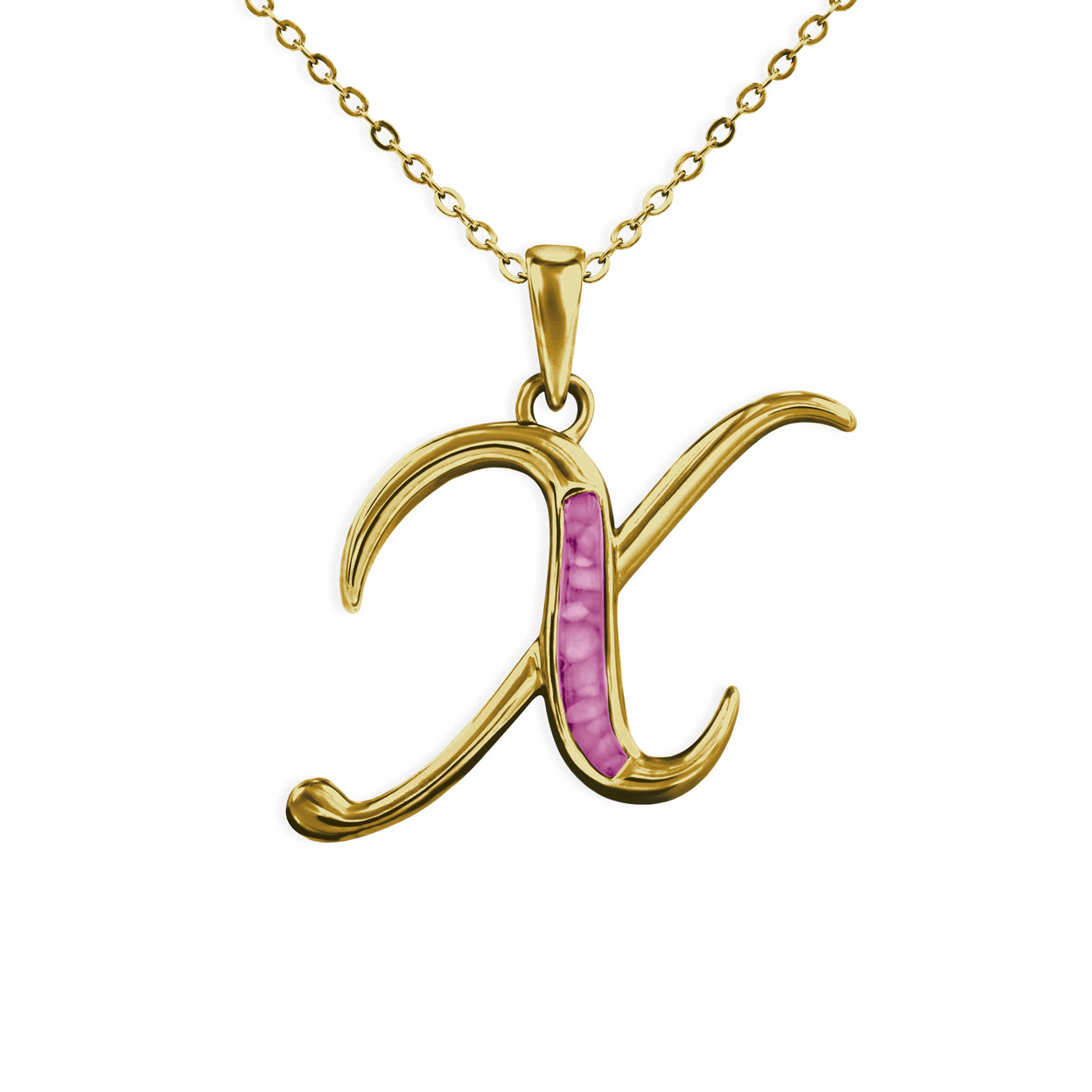 Load image into Gallery viewer, EverWith Alphabet Memorial Ashes Pendant - Letter X