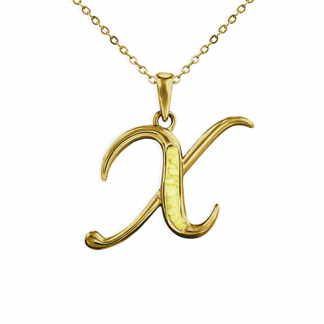 Load image into Gallery viewer, EverWith Alphabet Memorial Ashes Pendant - Letter X