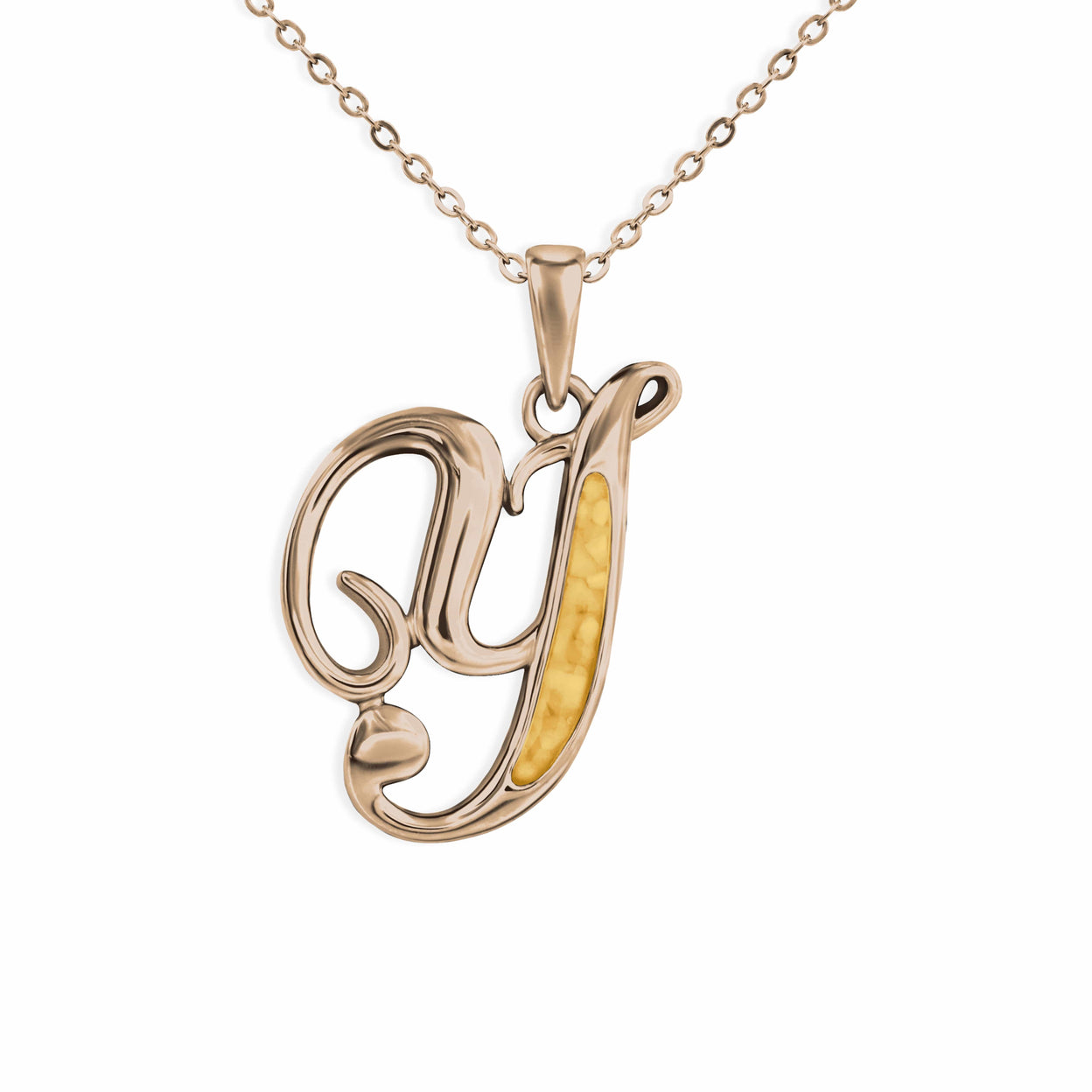 Load image into Gallery viewer, EverWith Alphabet Memorial Ashes Pendant - Letter Y