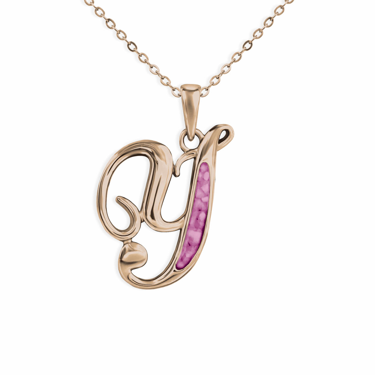 Load image into Gallery viewer, EverWith Alphabet Memorial Ashes Pendant - Letter Y