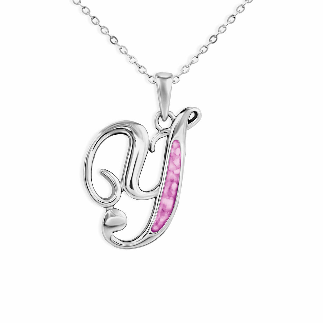 EverWith Alphabet Memorial Ashes Pendant - Letter Y