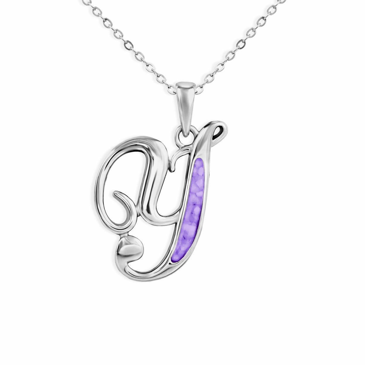 Load image into Gallery viewer, EverWith Alphabet Memorial Ashes Pendant - Letter Y