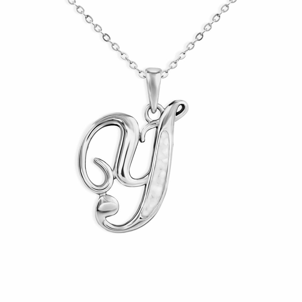 EverWith Alphabet Memorial Ashes Pendant - Letter Y