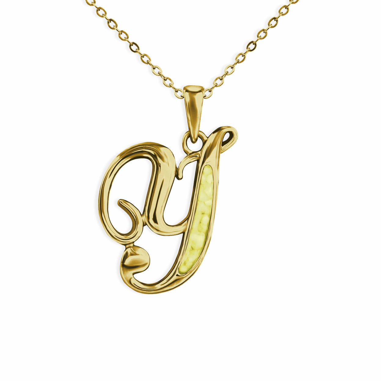 Load image into Gallery viewer, EverWith Alphabet Memorial Ashes Pendant - Letter Y