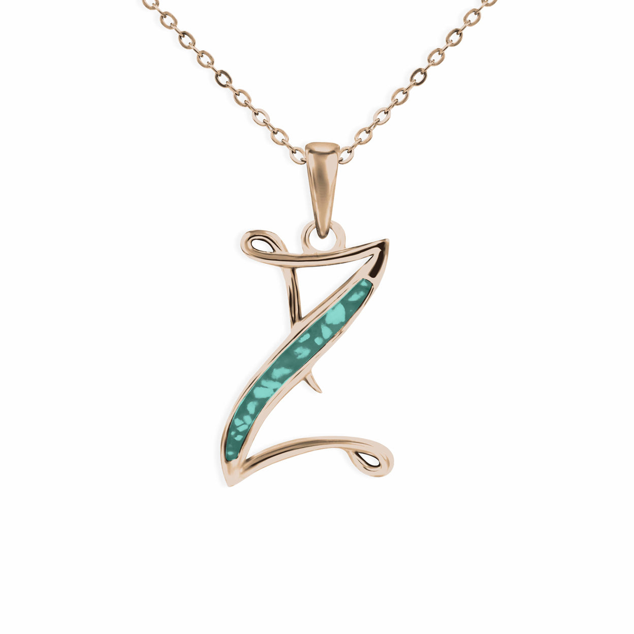 Load image into Gallery viewer, EverWith Alphabet Memorial Ashes Pendant - Letter Z