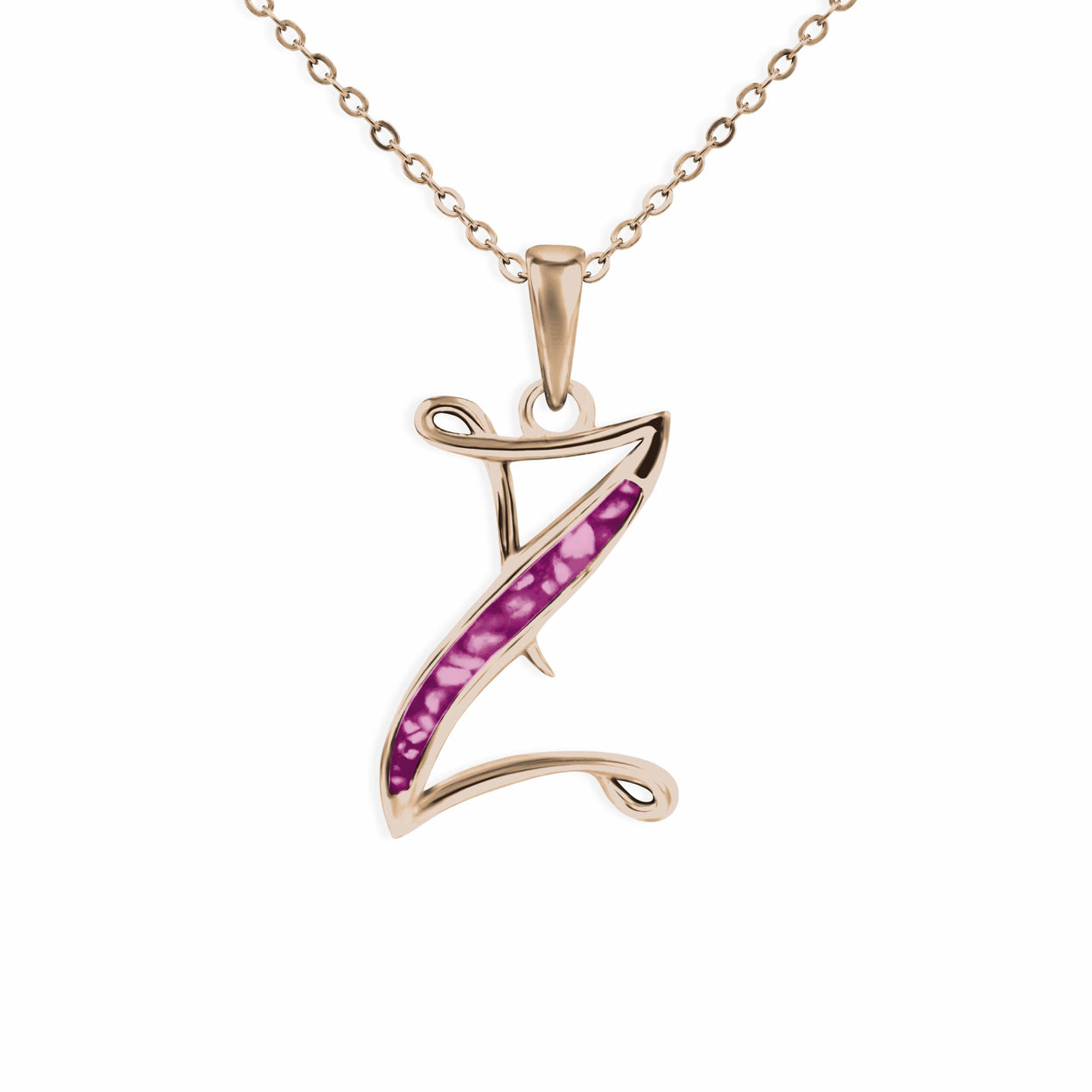 Load image into Gallery viewer, EverWith Alphabet Memorial Ashes Pendant - Letter Z