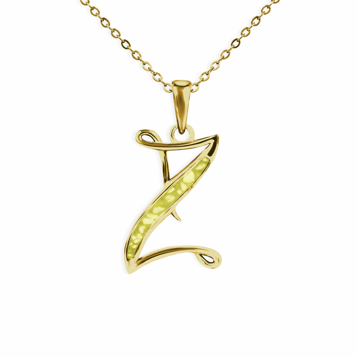 Load image into Gallery viewer, EverWith Alphabet Memorial Ashes Pendant - Letter Z