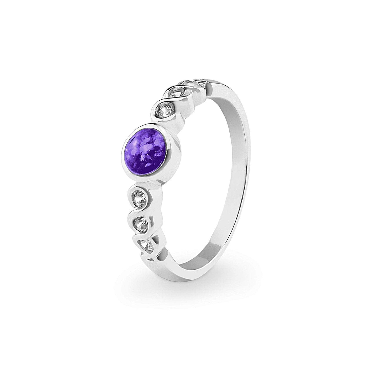 Load image into Gallery viewer, EverWith Ladies True Memorial Ashes Ring with Fine Crystals