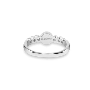 EverWith Ladies True Memorial Ashes Ring with Fine Crystals