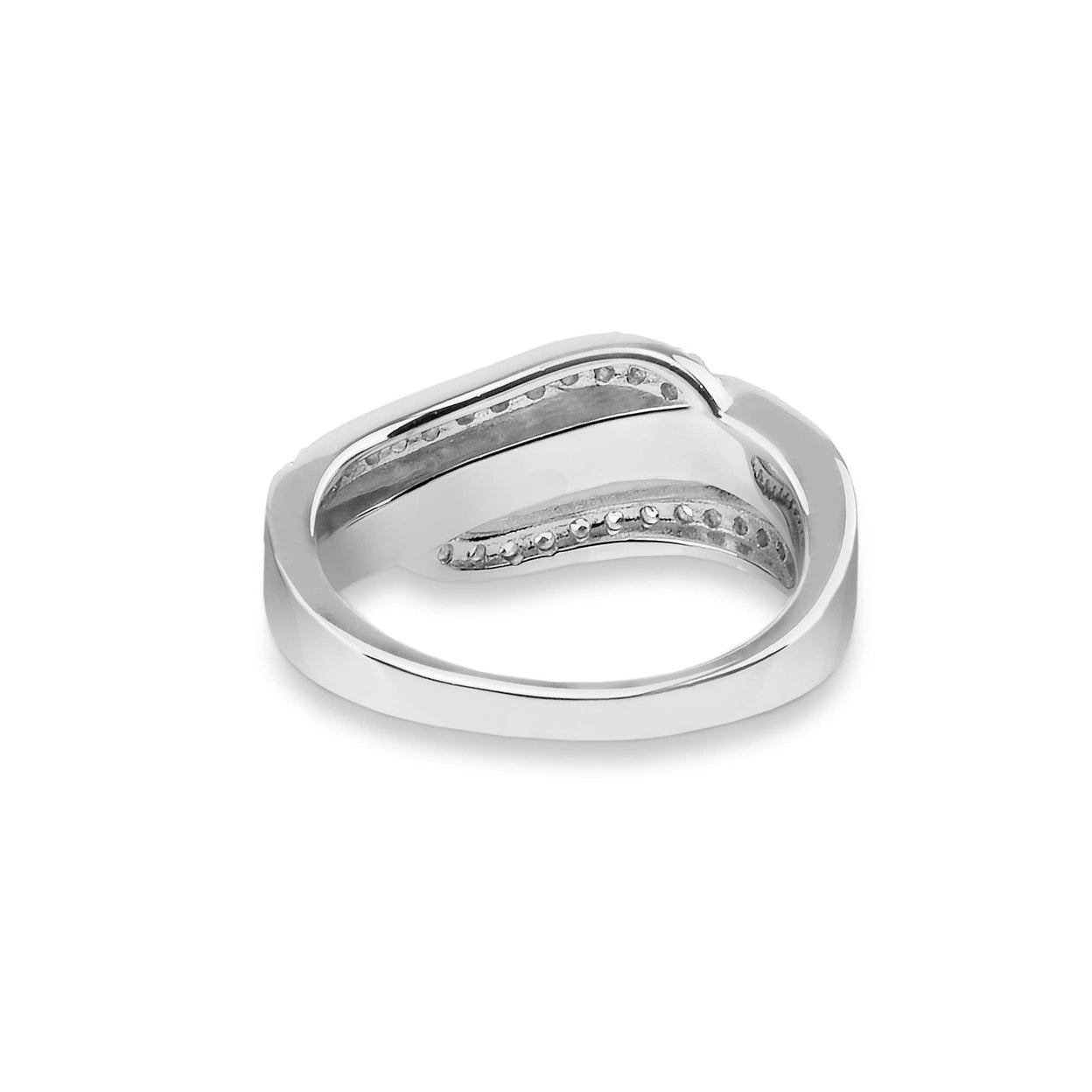 Load image into Gallery viewer, EverWith Ladies Oceans Memorial Ashes Ring with Fine Crystals