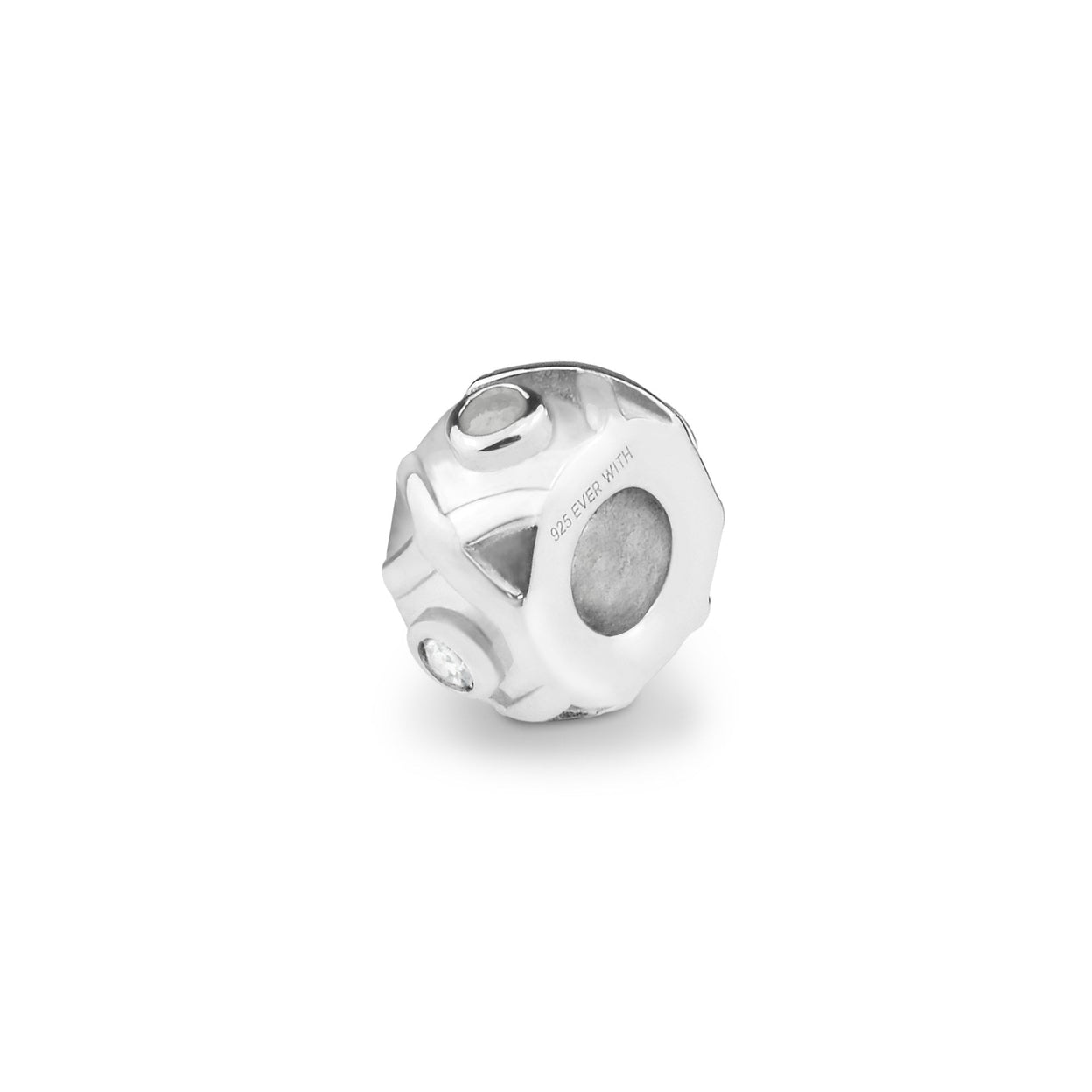 Load image into Gallery viewer, EverWith Peace Memorial Ashes Charm Bead with Fine Crystals