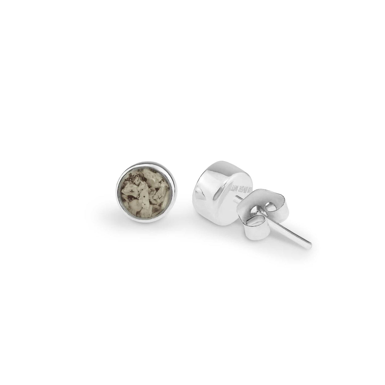 Load image into Gallery viewer, EverWith Ladies Classic Round Memorial Ashes Earrings