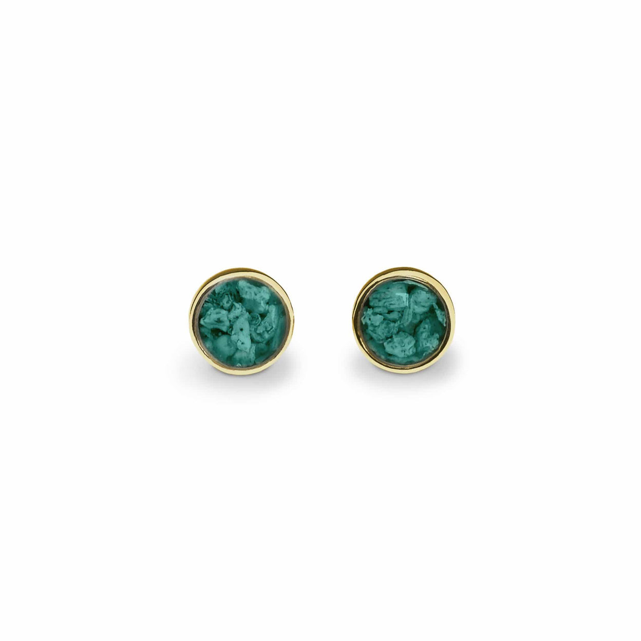 Load image into Gallery viewer, EverWith Ladies Classic Round Memorial Ashes Earrings