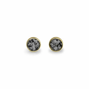 EverWith Ladies Classic Round Memorial Ashes Earrings