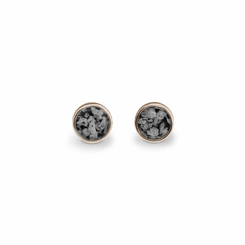 EverWith Ladies Classic Round Memorial Ashes Earrings