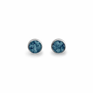 EverWith Ladies Classic Round Memorial Ashes Earrings