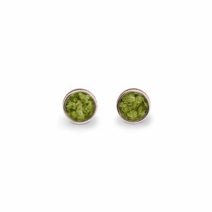 EverWith Ladies Classic Round Memorial Ashes Earrings