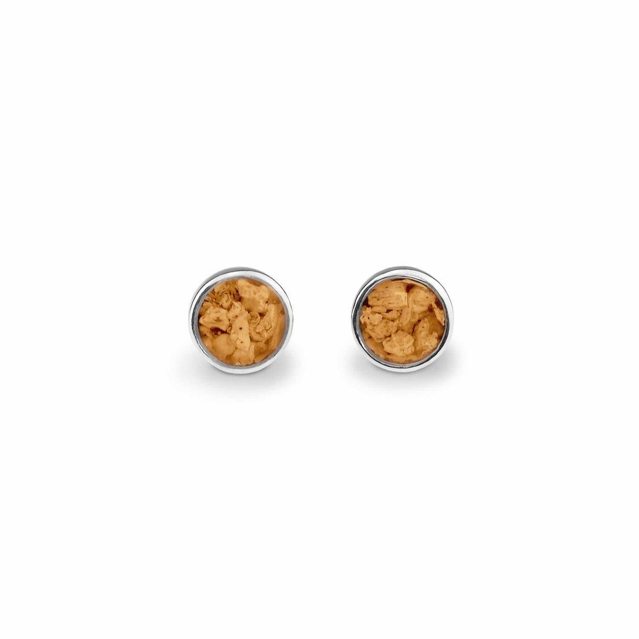 Load image into Gallery viewer, EverWith Ladies Classic Round Memorial Ashes Earrings