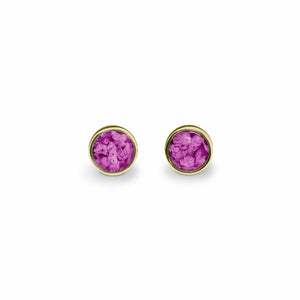 EverWith Ladies Classic Round Memorial Ashes Earrings